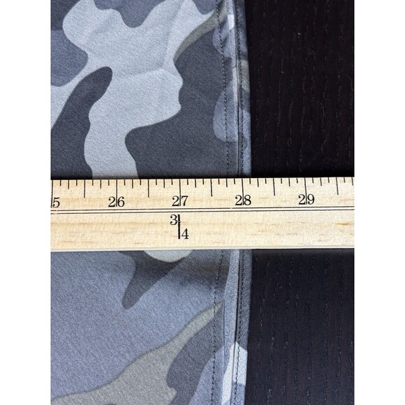 Express Slip Skirt Grey Black Camo Print Medium Midi Bias Cut - Picture 6 of 12